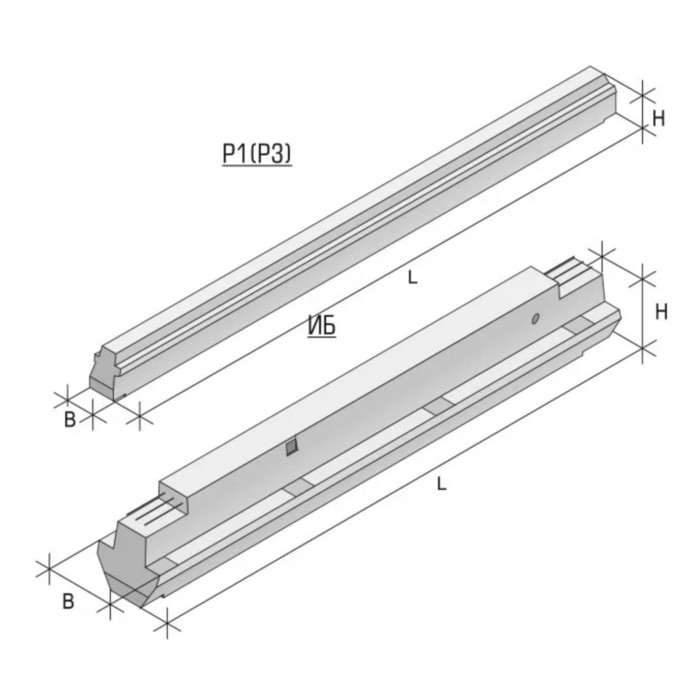 Ригель железобетонный Р7-6-1С